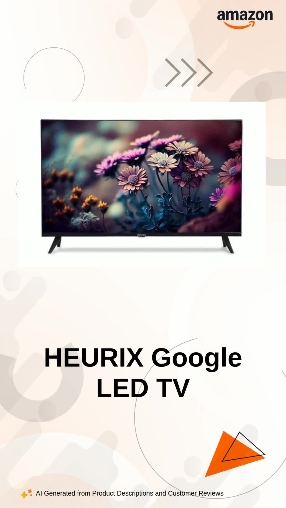 HEURIX Google LED TV 43 FHD Smart TV with Built-in Google